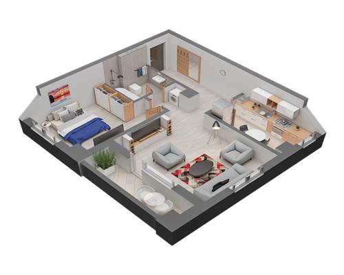 Apartament cu 2 camere, etaj 6, mutare imediata! Zona Dacia