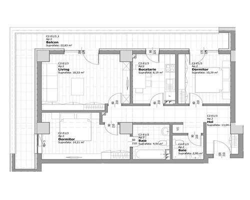 Apartament cu 3 camere, Tatarasi, bloc nou, la bulevard