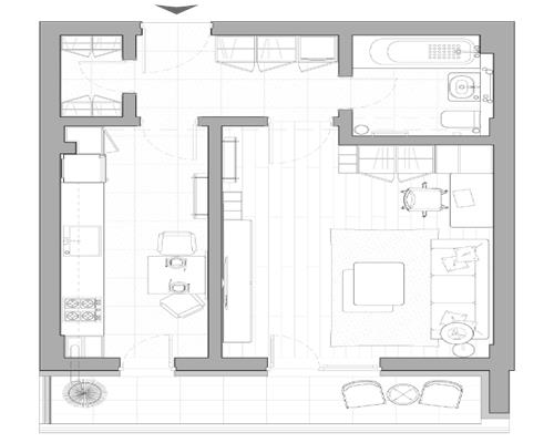 Apartament la Palas Campus, mutare imediata. 45 mp