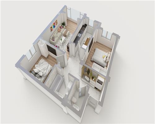 Tva inclus, 3 camere, decomandat, 2 bai, lift,complex premium rond ERA